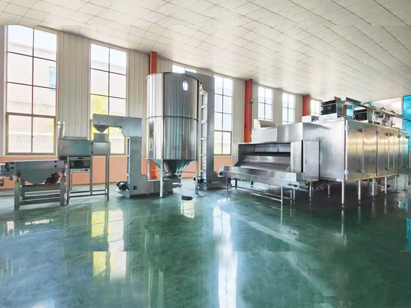 花生米烘烤脫皮生產(chǎn)線